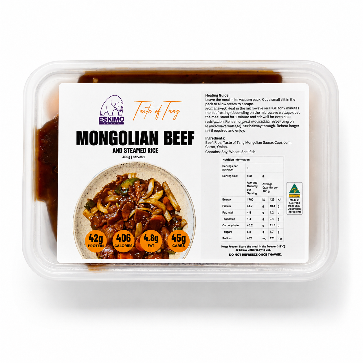 Mongolian Beef and steamed rice