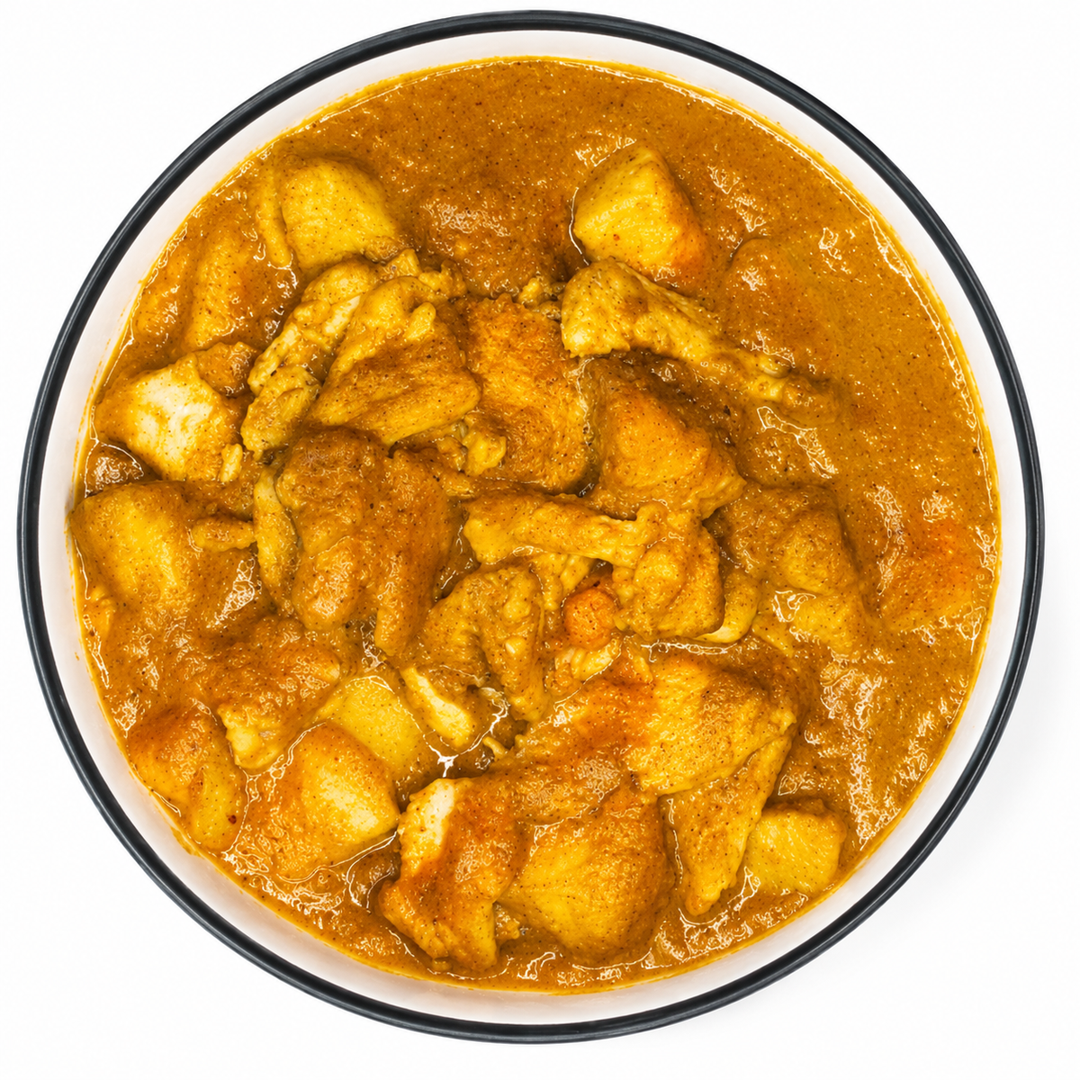 Gluten Free Malaysian Red Curry Chicken and steamed rice